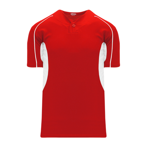Athletic Knit One Button Pro Placket Baseball Jersey with Underarm Inserts (BA1745)